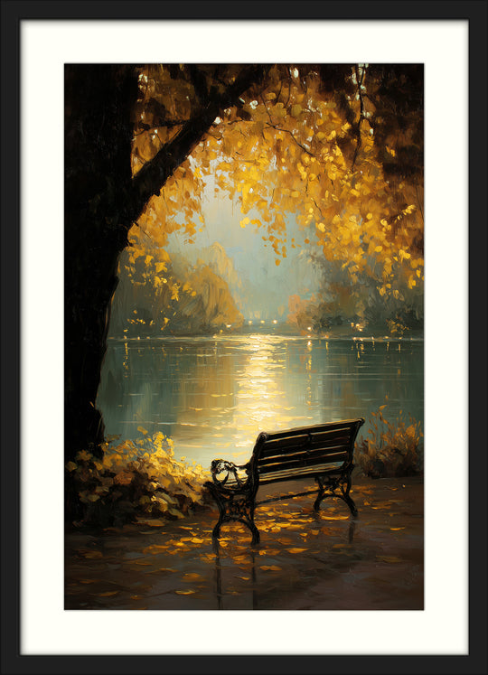 Autumn Lake Art Print
