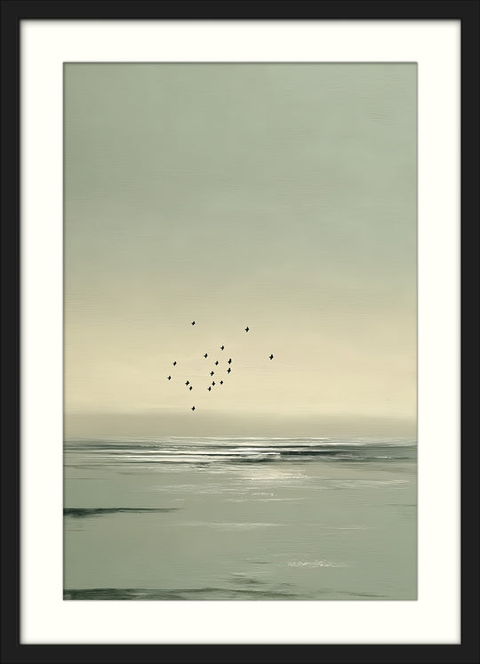 Minimalist Seascape Wall Art Prints Set of 2