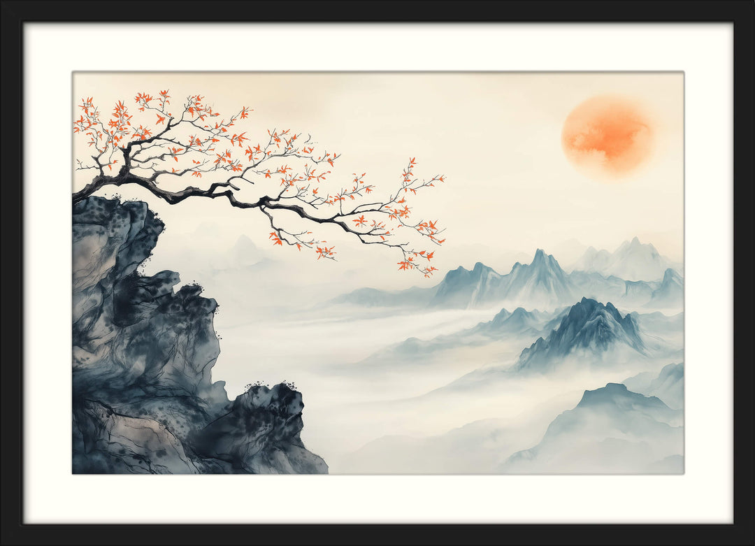 Misty Mountain Landscape