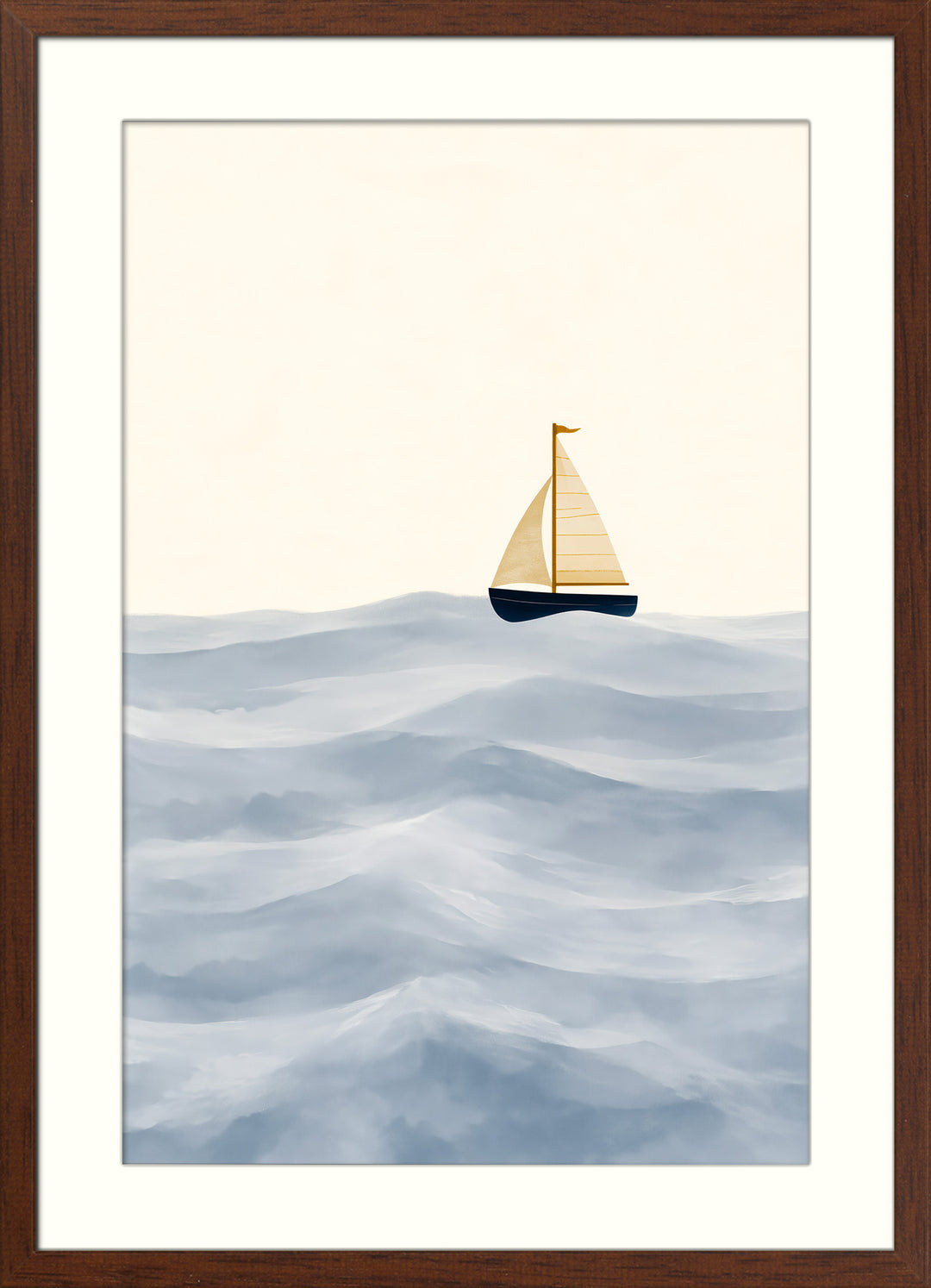 Whale and Sailboat Wall Art Prints