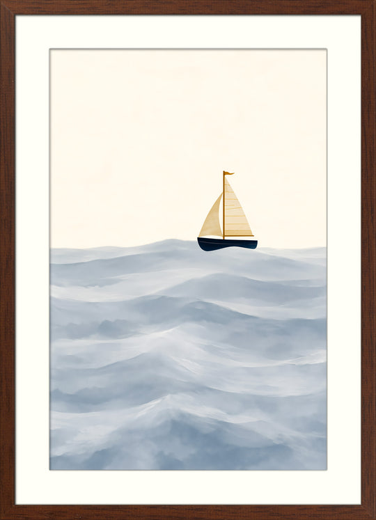 Whale and Sailboat Wall Art Prints