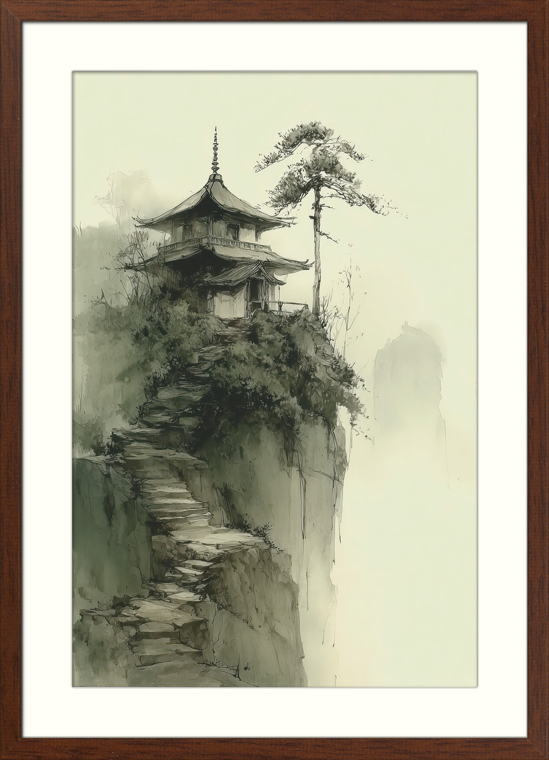 Japanese Temple Wall Art Print