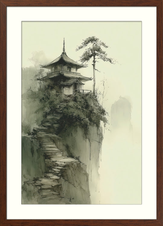 Japanese Temple Wall Art Print