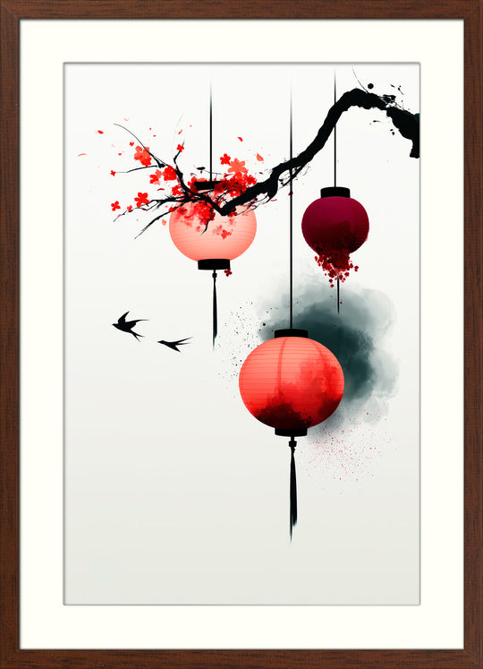 Japanese Lantern Wall Art Print