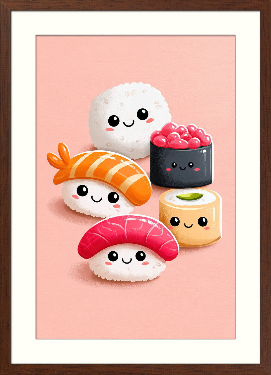 Cute Sushi Art Print