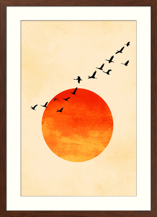 Japanese Red Sun Art Print