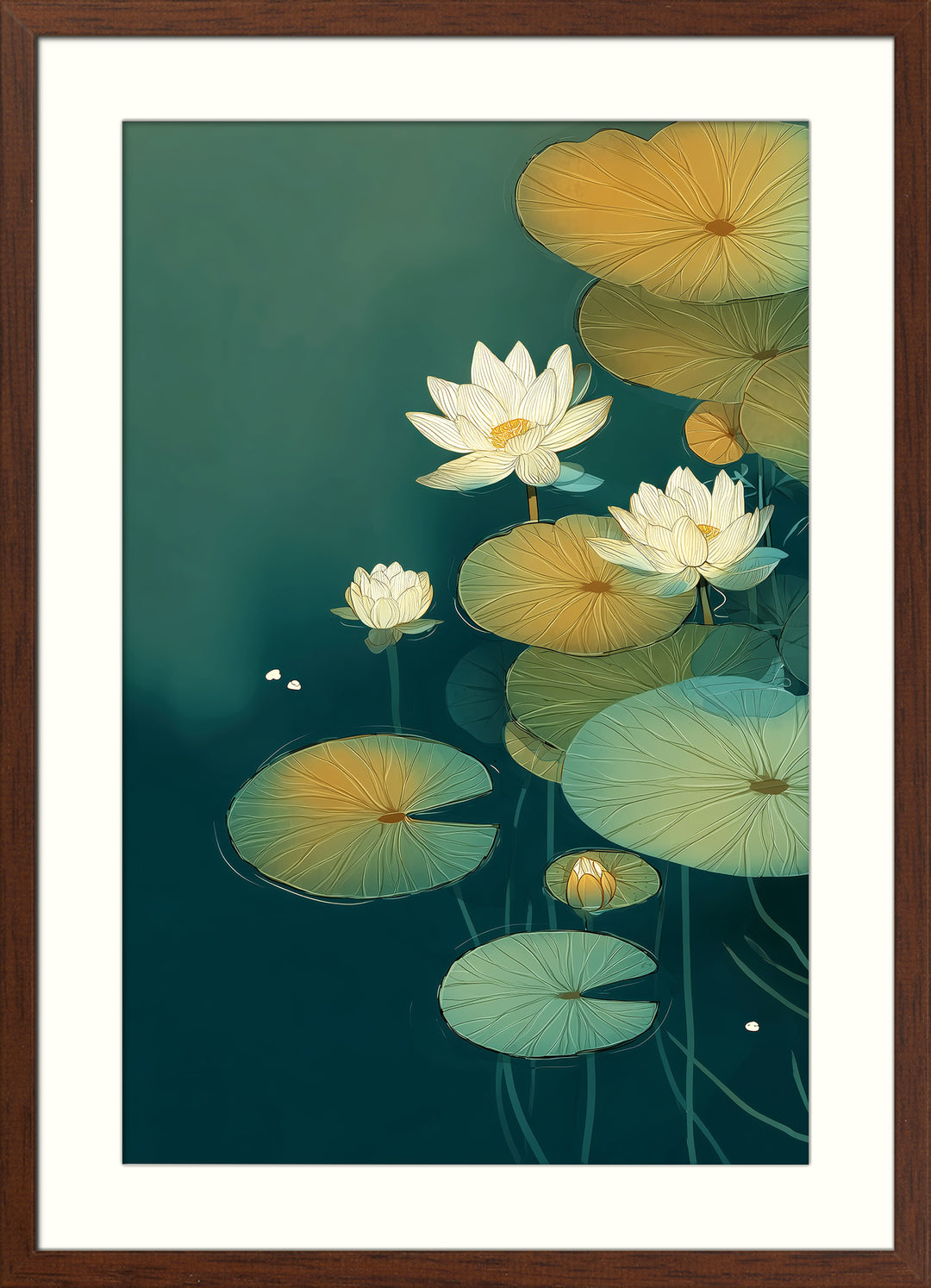 Teal Botanical Wall Decor
