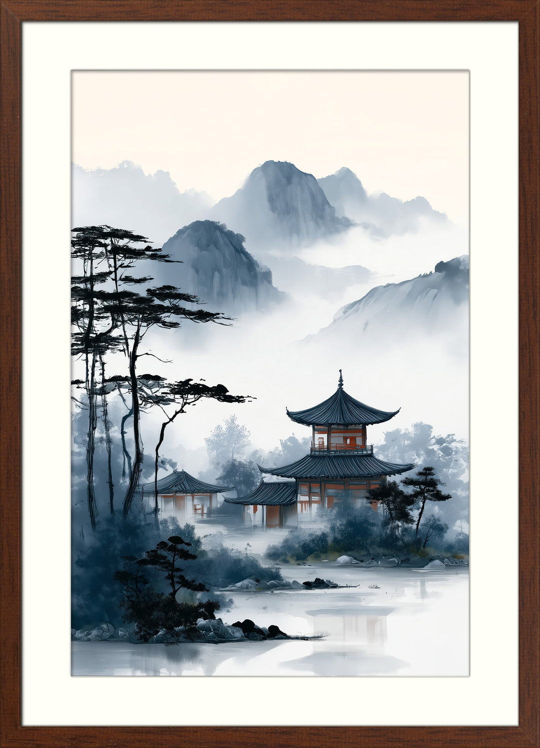 Misty Mountain Art Print
