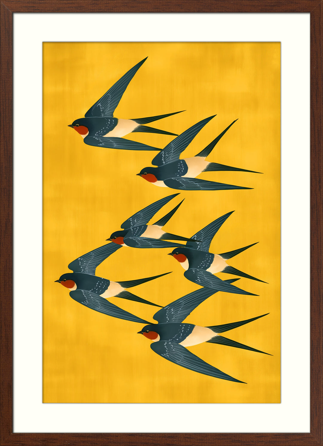 Retro Flying Birds
