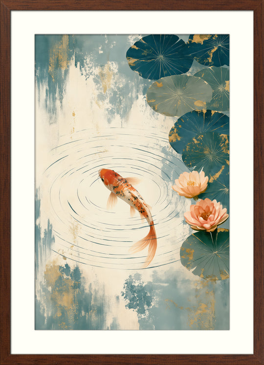 Orange Carp Wall Art