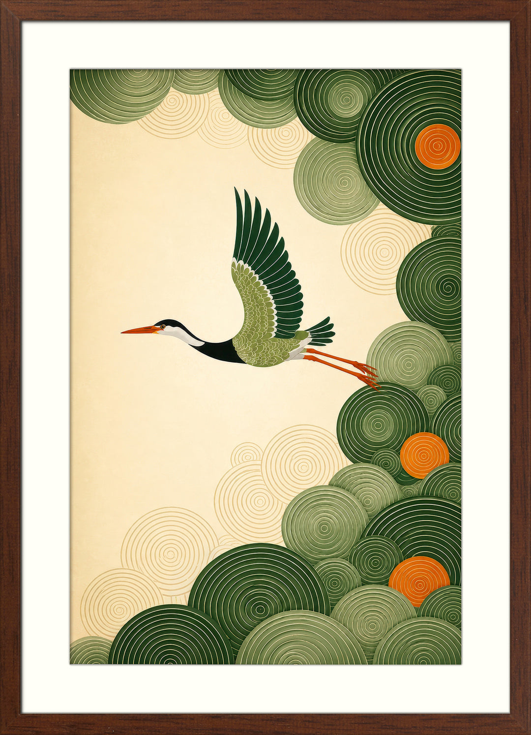 Heron Bird Art Print
