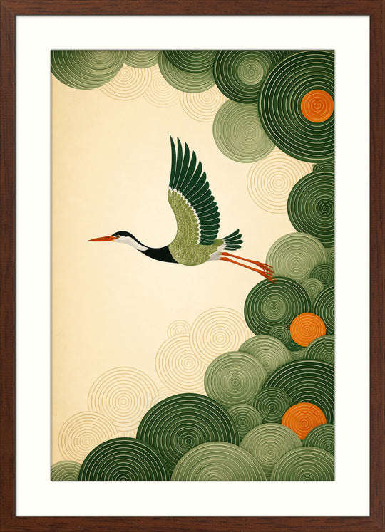Heron Bird Art Print