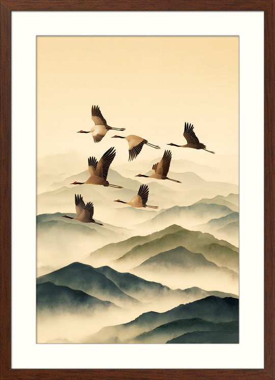 Flying Crane Art Prin