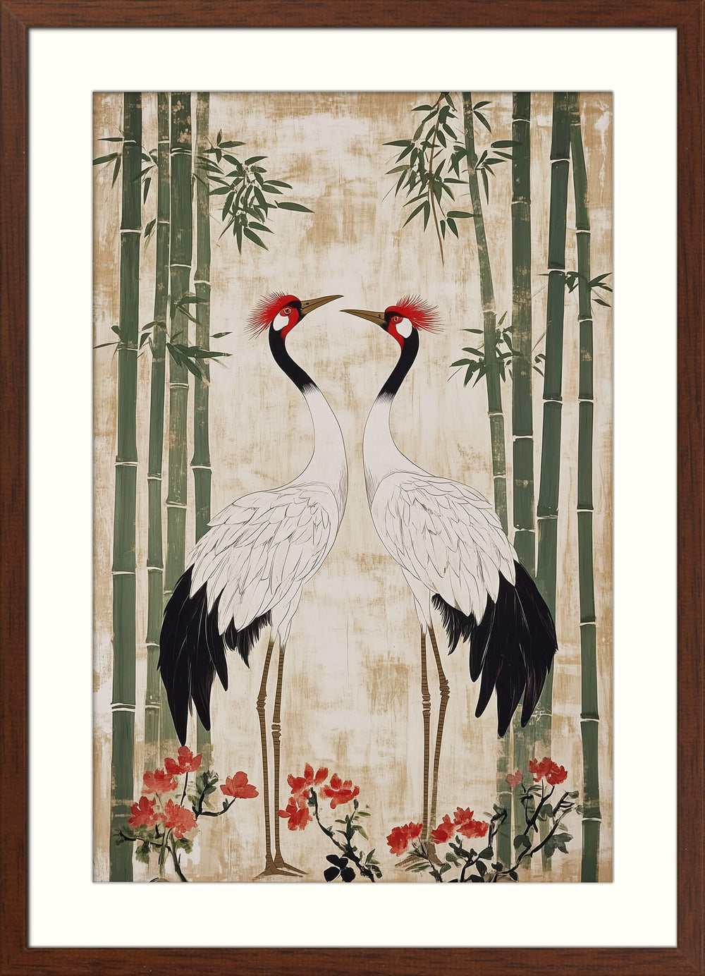Cranes in Bamboo Forest