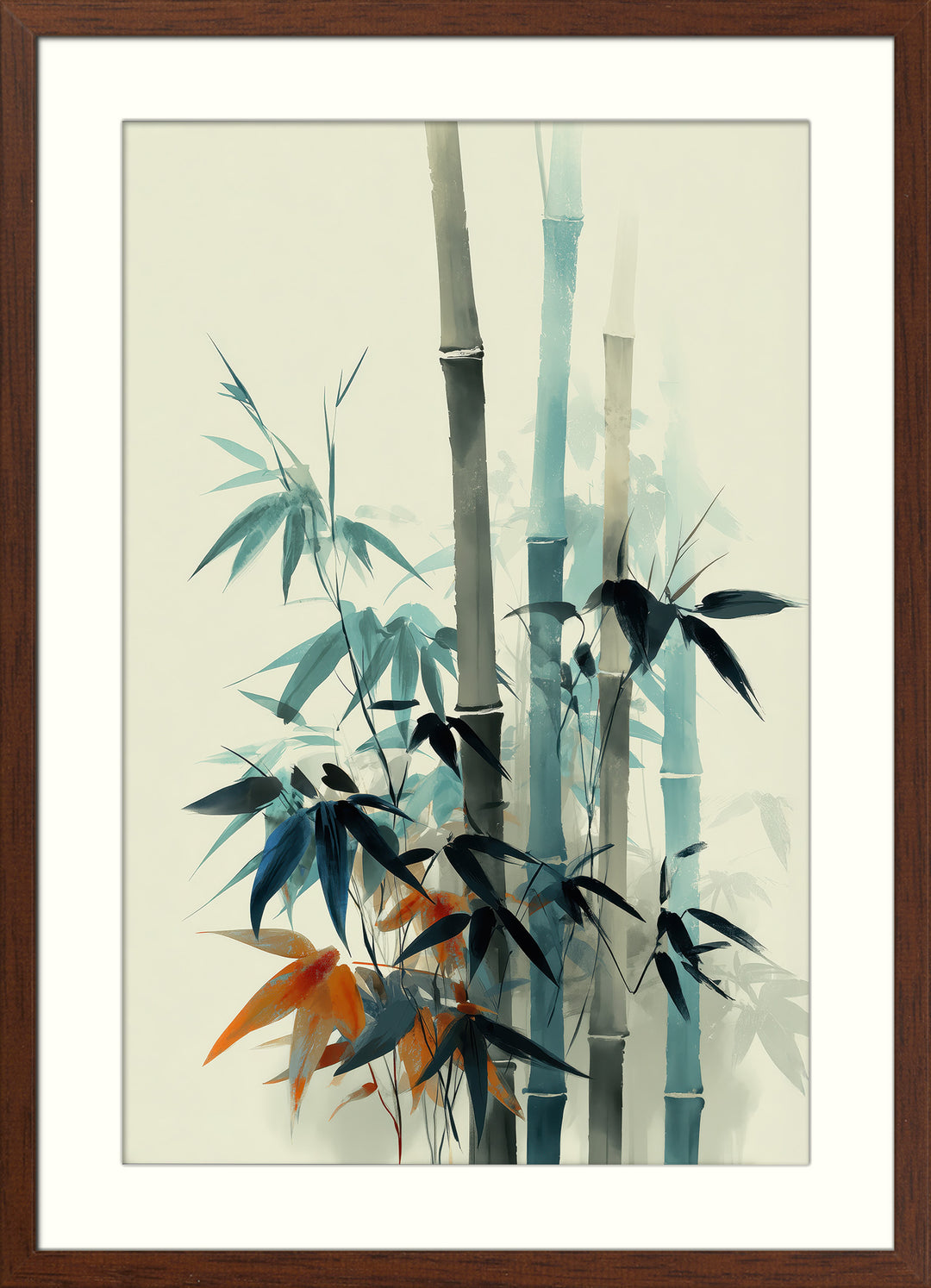 Bamboo Wall Art Prints Set of 3