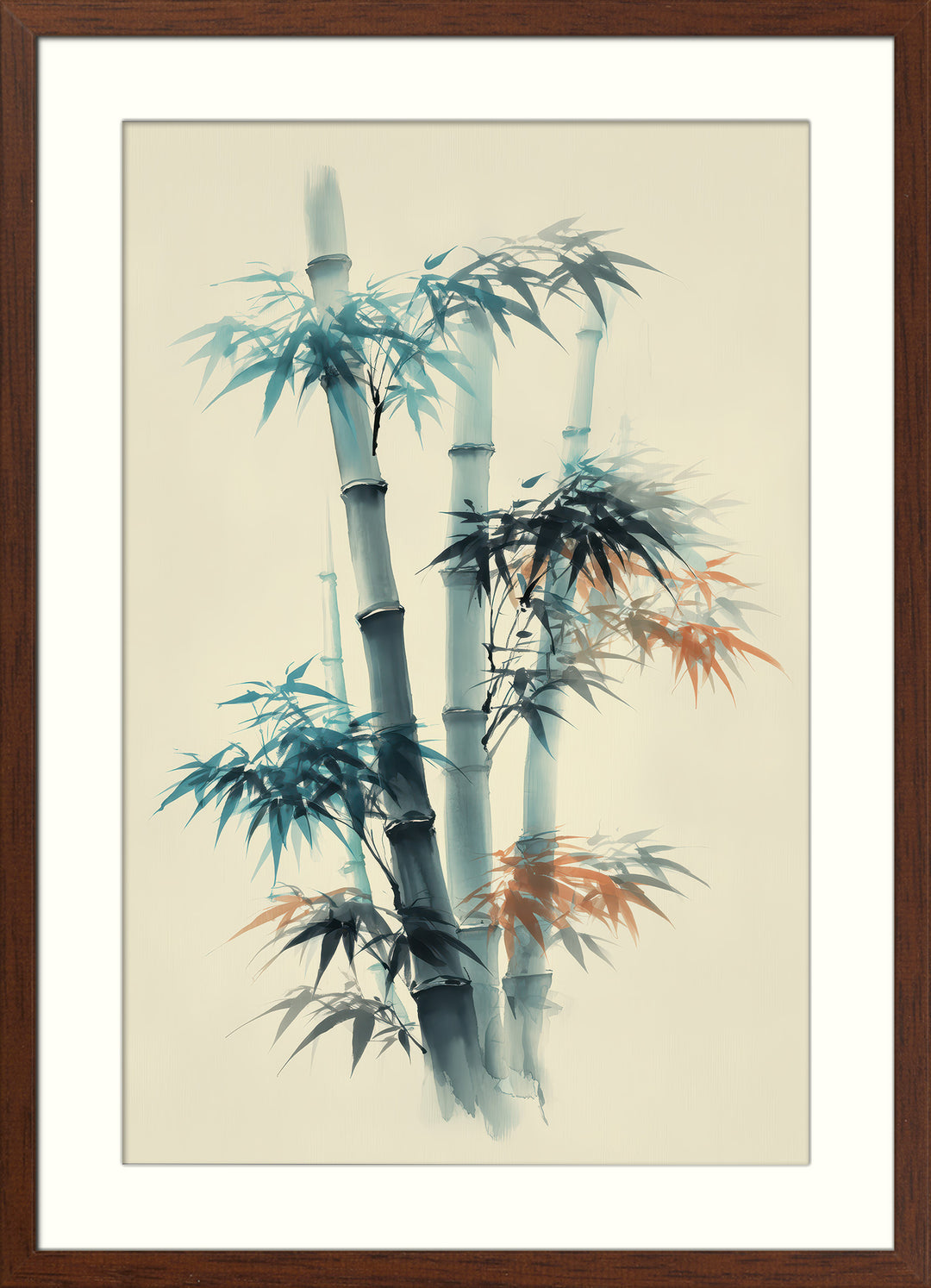 Bamboo Wall Art Prints Set of 3