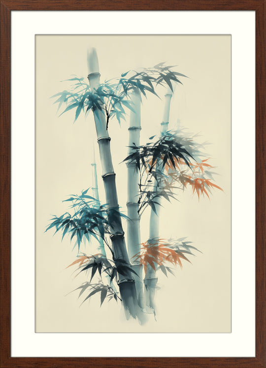 Bamboo Wall Art Prints Set of 3