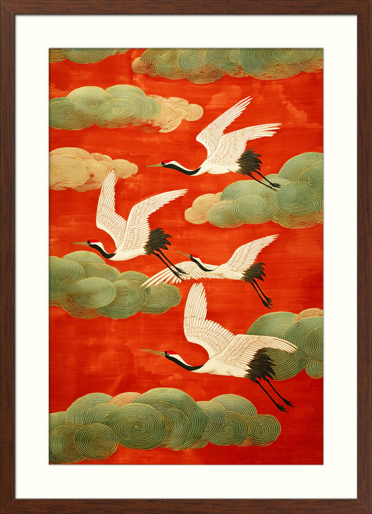 Japanese Crane Art Print