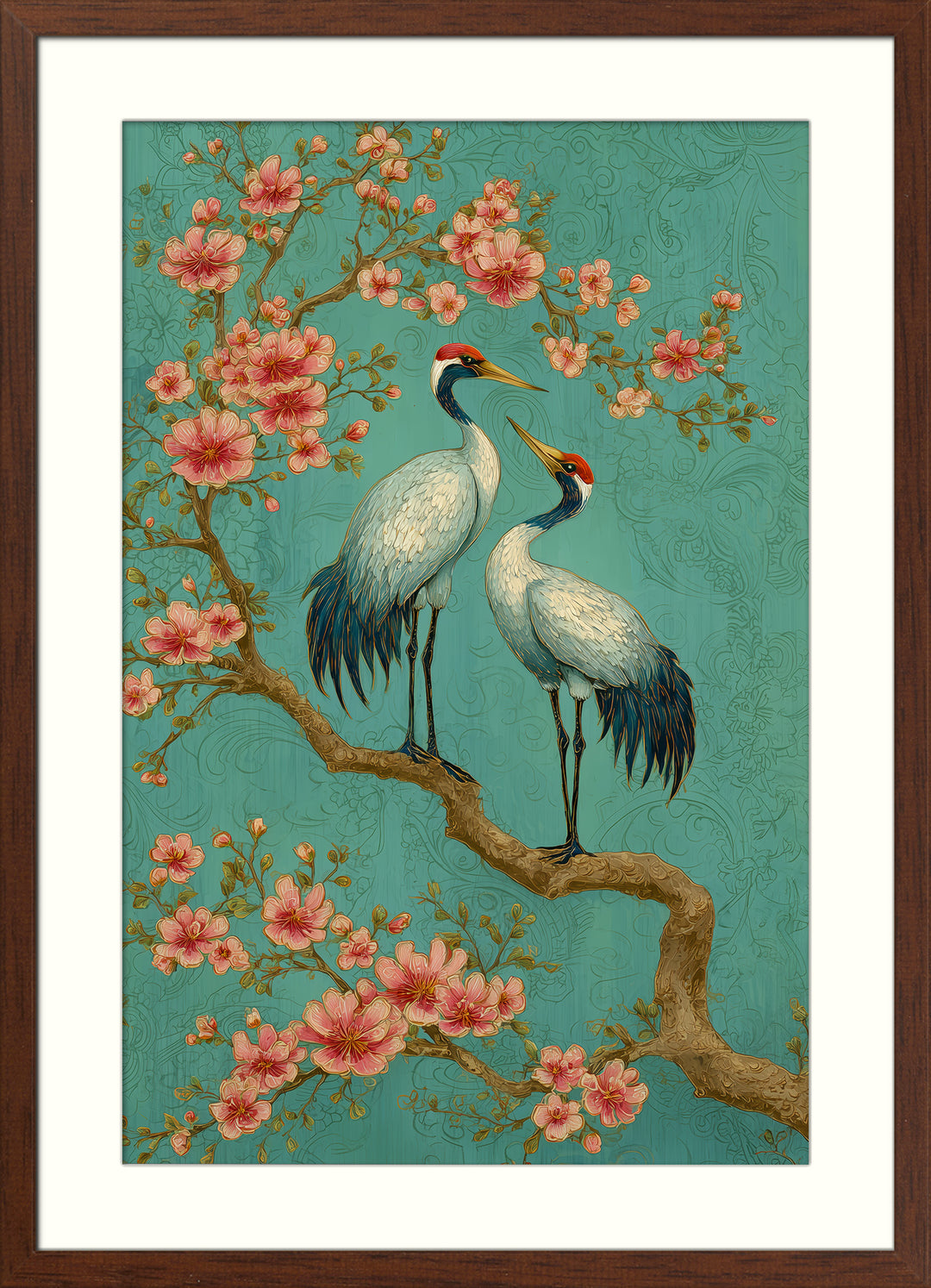 Japanese Crane Wall Art Print