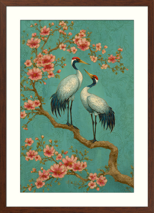 Japanese Crane Wall Art Print