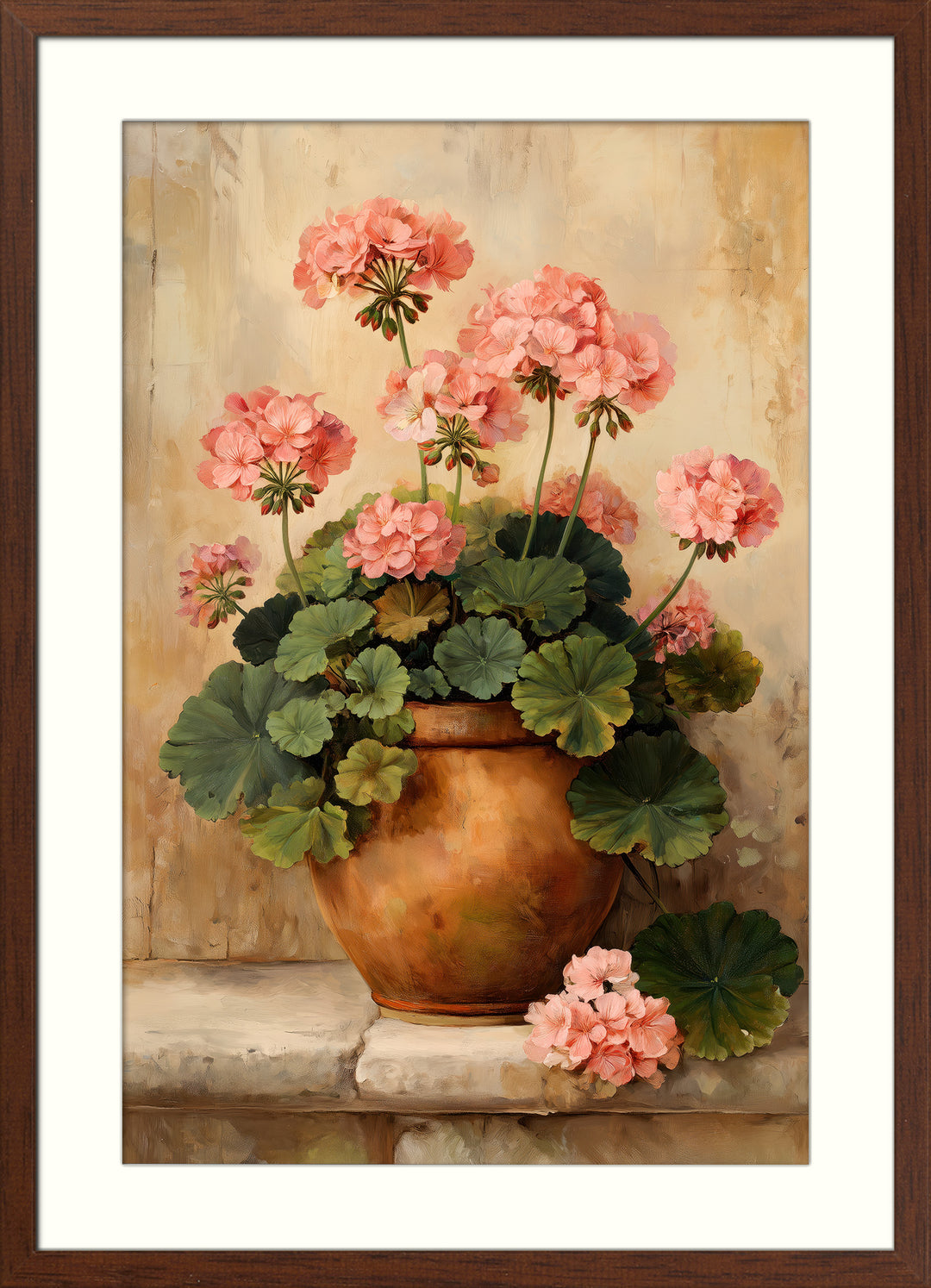 Pink Geranium Art Print