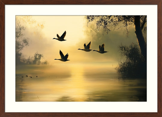 Flying Geese Wall Art Print