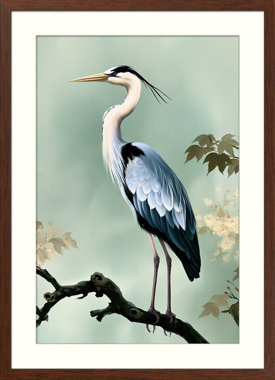 Grey Heron Art Print