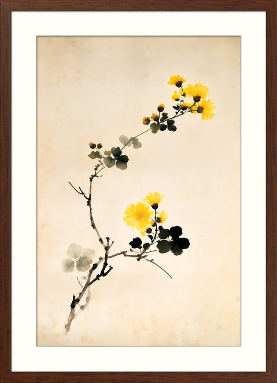 Yellow Floral Art Print
