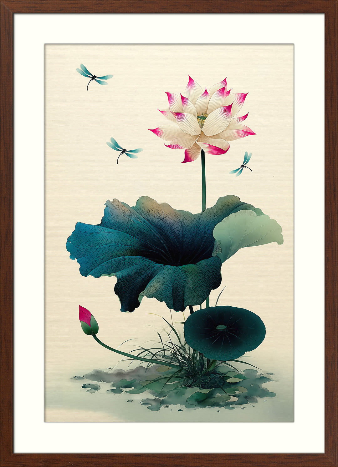 Lotus Flower Wall Art Print