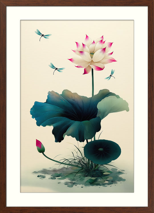 Lotus Flower Wall Art Print