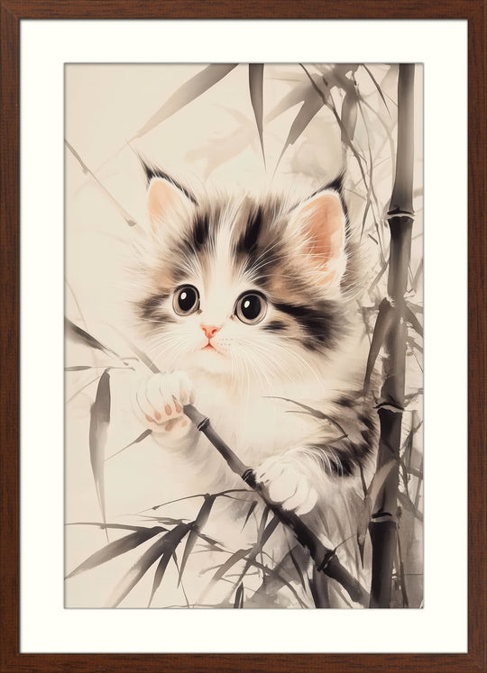 Cute Kitten Wall Art Print