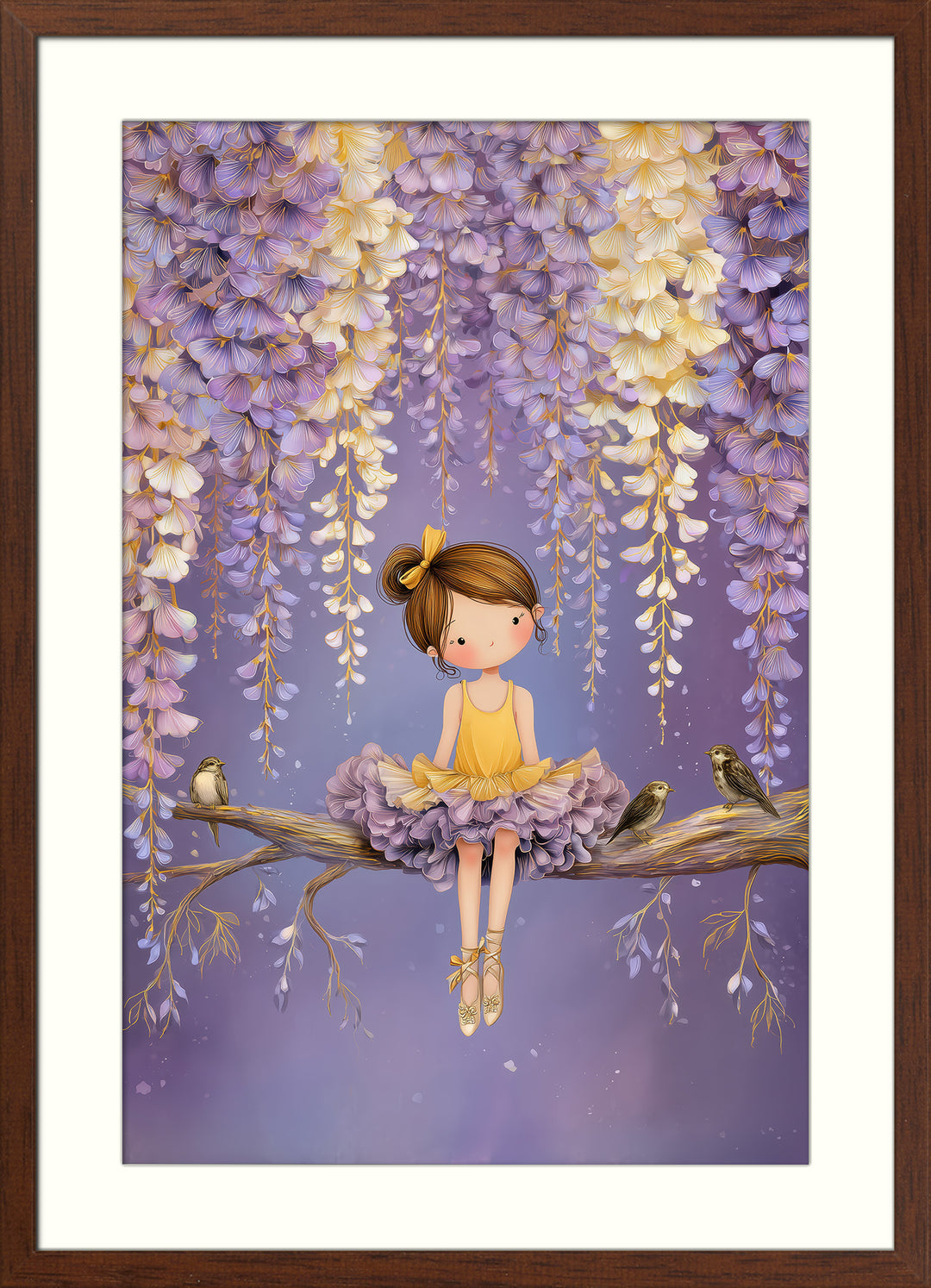 Ballerina Girl Wall Art Print