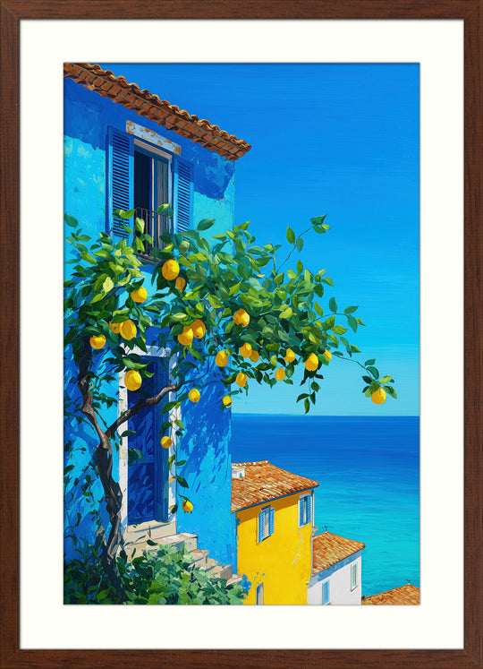 Mediterranean Lemon Art Print
