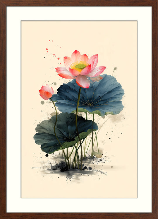Lotus Flower Wall Art Print