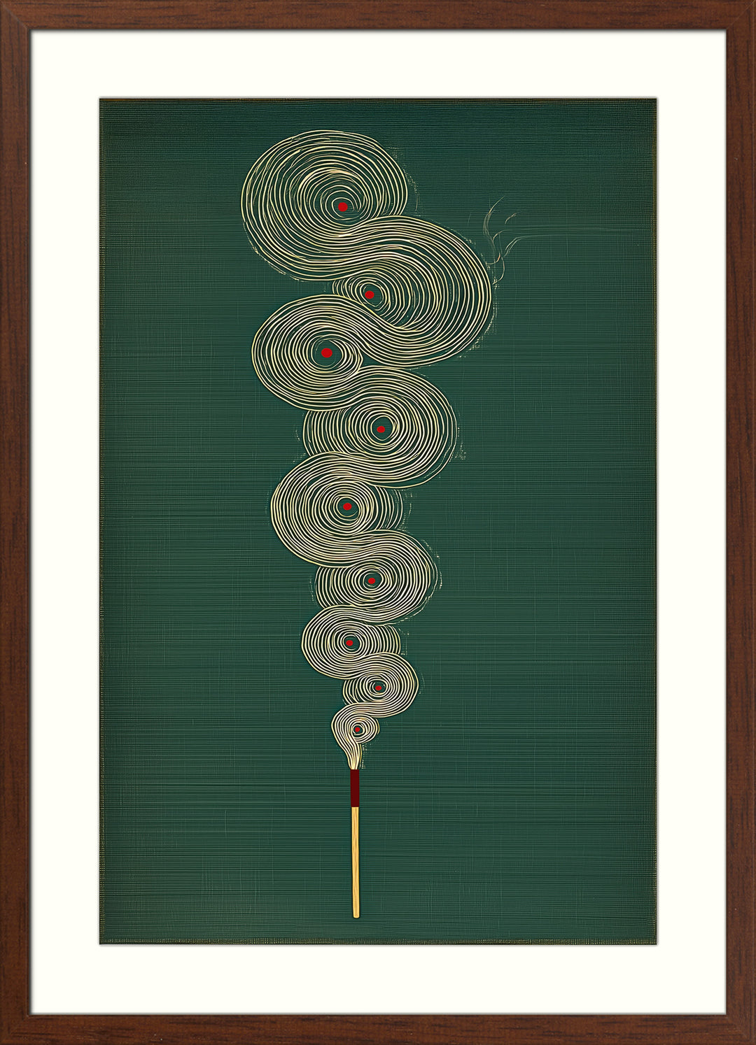 Abstract Incense Wall Art Print