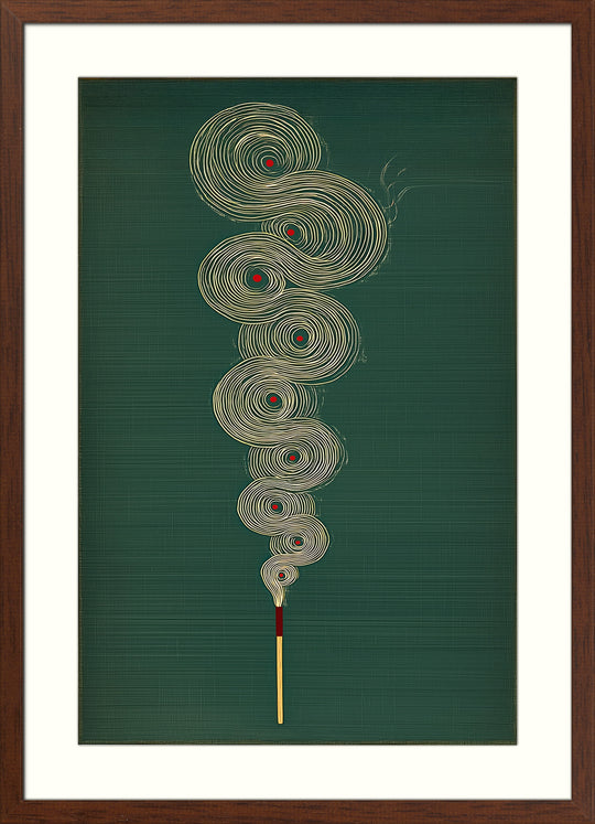 Abstract Incense Wall Art Print