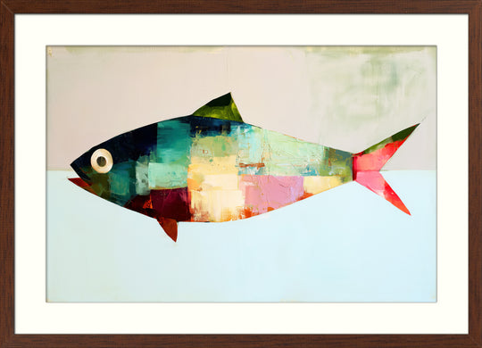 Abstract Fish Wall Art Print