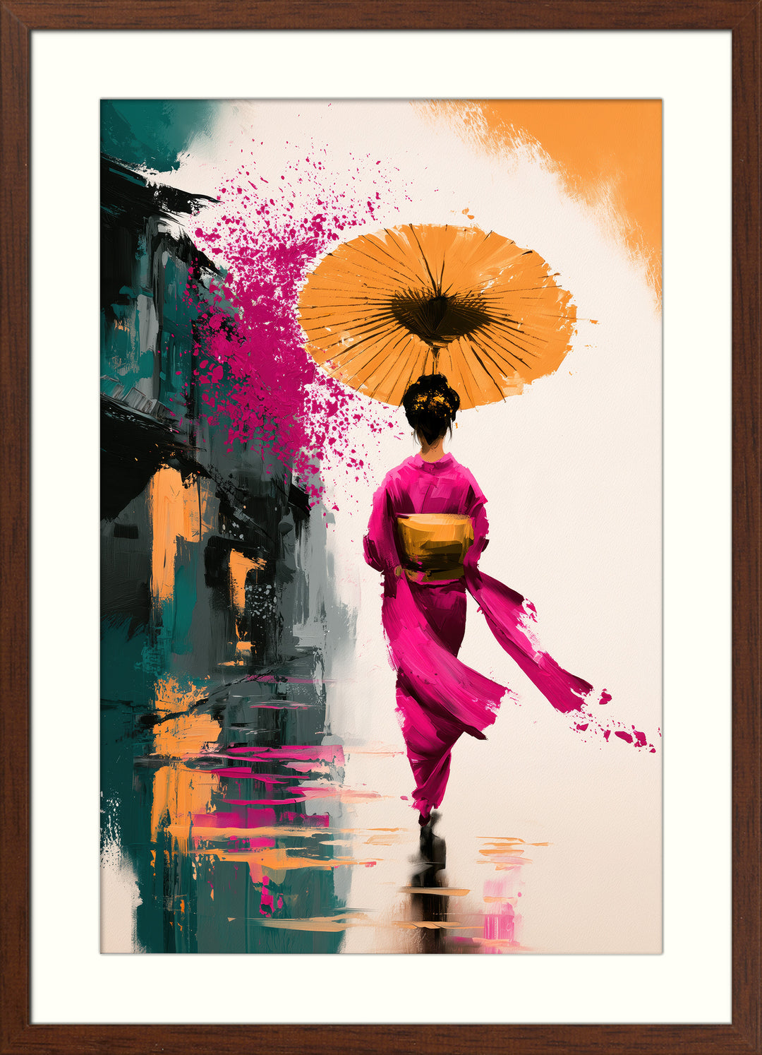 Pink Kimono Wall Art