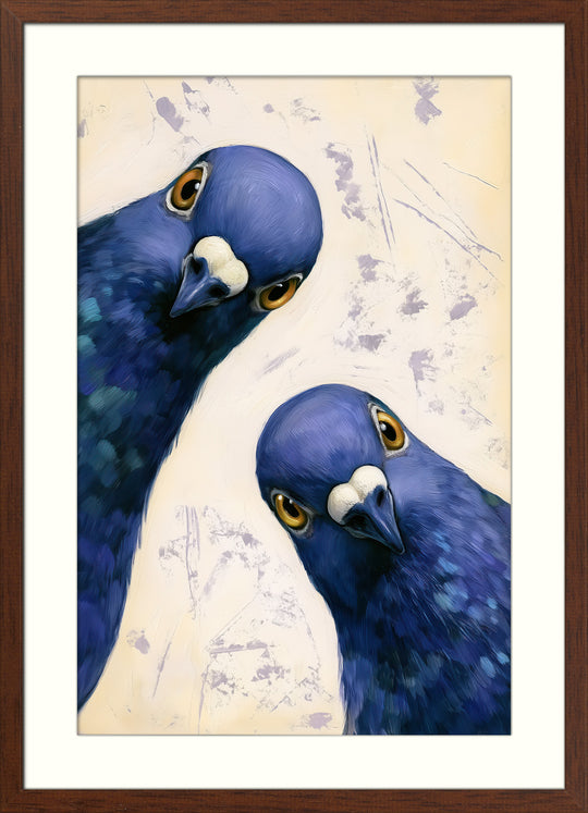 Blue Peacock Art Print