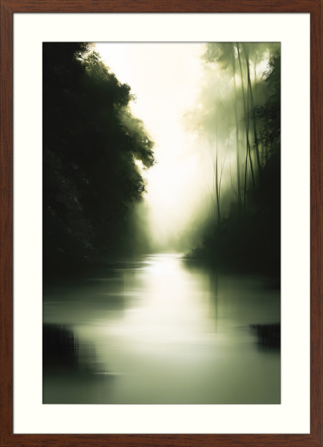 Misty Forest Art Print