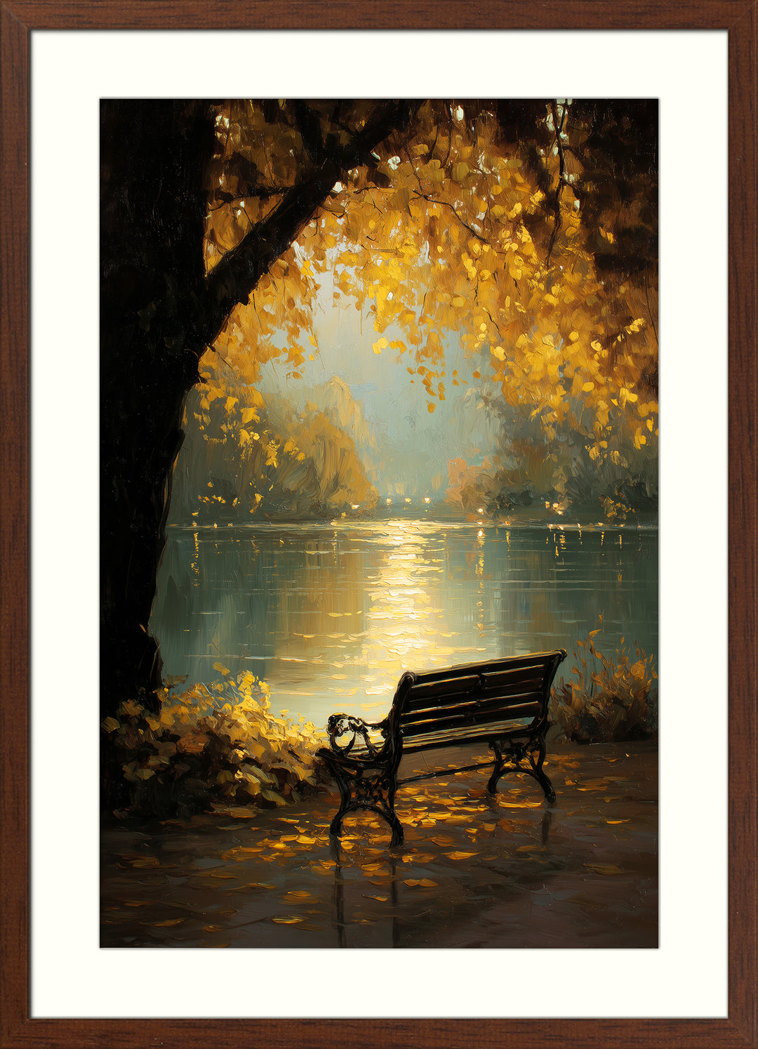 Autumn Lake Art Print