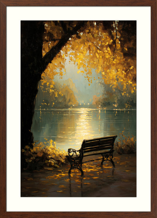 Autumn Lake Art Print
