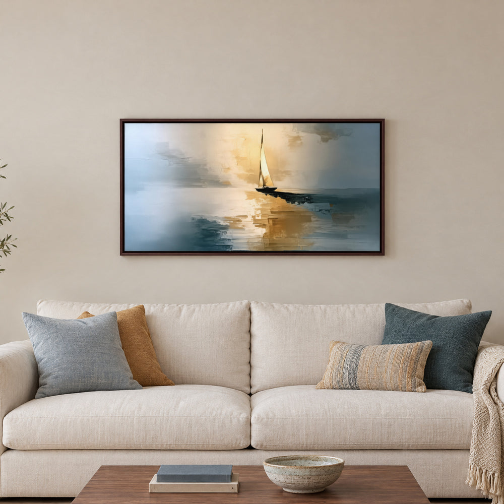Blue and Gold Seascape