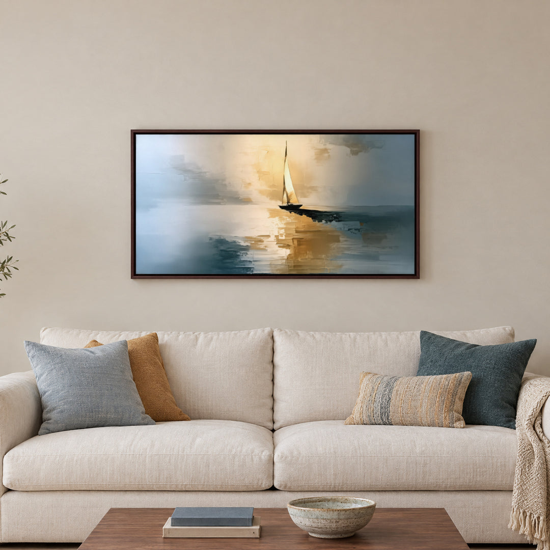 Blue and Gold Seascape