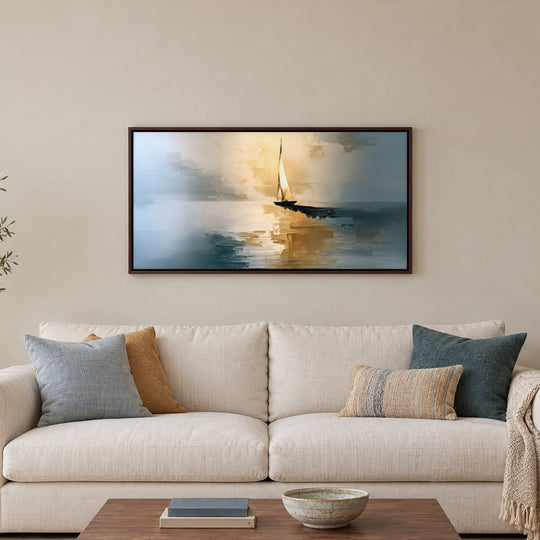 Blue and Gold Seascape