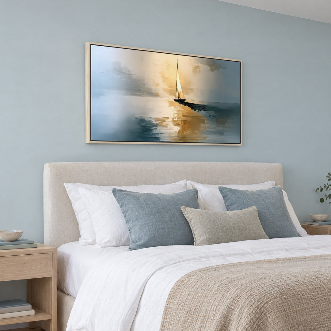 Blue and Gold Seascape