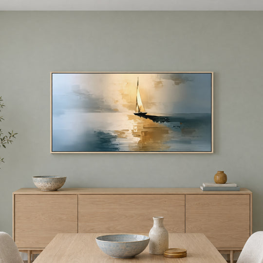 Blue and Gold Seascape