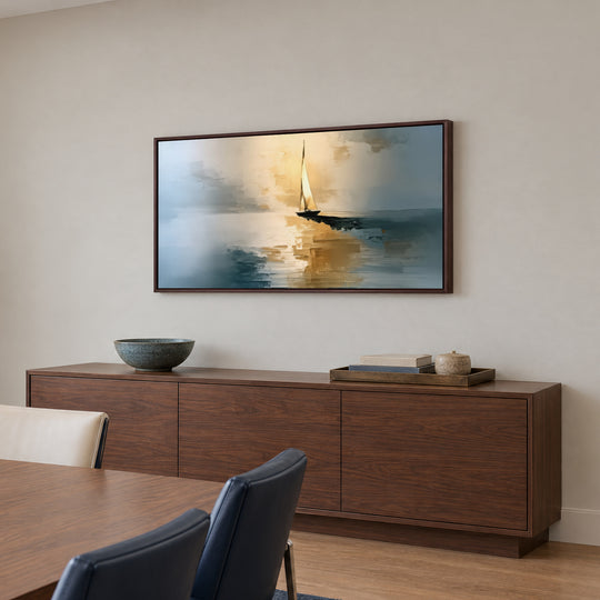 Blue and Gold Seascape