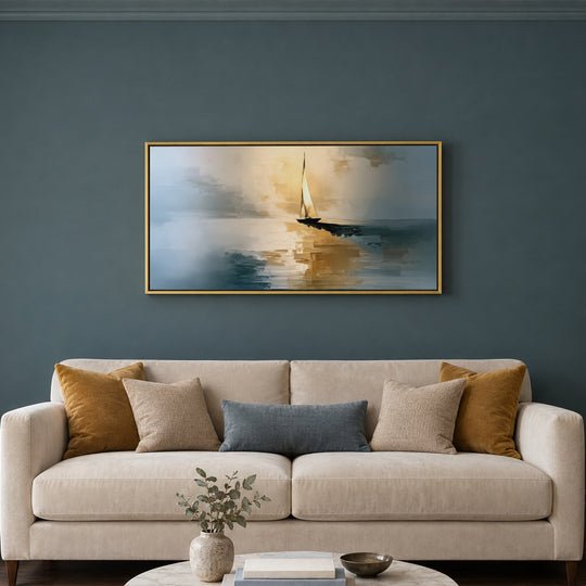 Blue and Gold Seascape