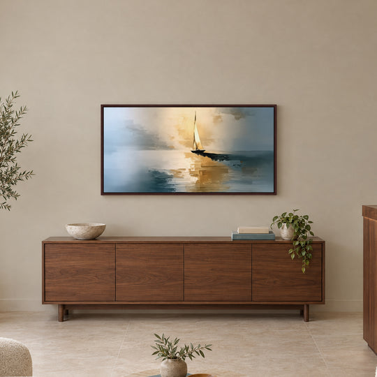 Blue and Gold Seascape